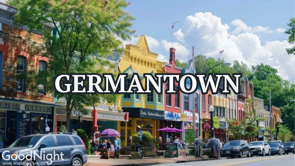 This image captures a lively Nashville street scene featuring colorful storefronts, people dining outdoors, and trees lining the walkable avenue. The outdoor activity and vibrant ambiance highlight the energy and community feel of the evolving Midtown neighborhood.
